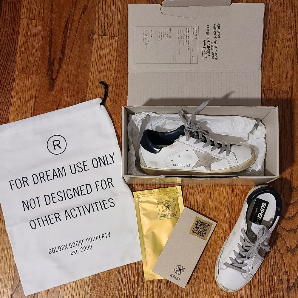 Authentic Golden Goose Super-Star Sneakers